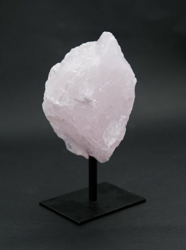 Rose Quartz on Metal Base
