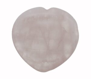 Worry Stone Heart Rose Quartz