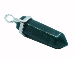 Pendant Fixed Wand Moss Agate