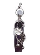 Pendant Lotus on Amethyst