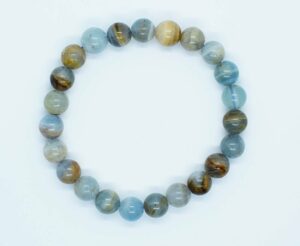 Bracelet 8mm Bead Blue Calcite