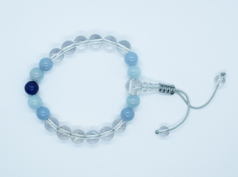 Bracelet Mala Crystal Aqua Angelite