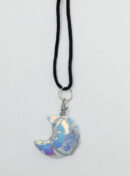 Necklace Moon Glass Opalite Shiny