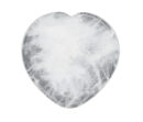 Worry Stone Heart Clear Quartz