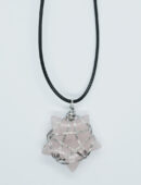 Necklace Star Rose Quartz Pentagram