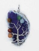 Pendant Chakra TOL Purple Agate