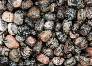 Tumblestone Red Snowflake Obsidian