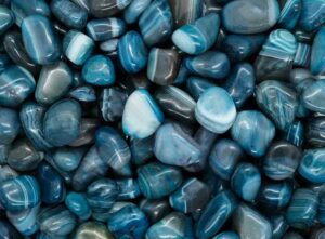 Tumblestone Blue Banded Agate