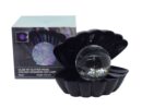 Clam With Glitter Pearl Black