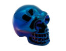 Skull Glass Blue Aura 50mm