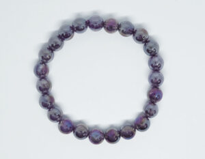 Bracelet 8mm Bead Amethyst Aura