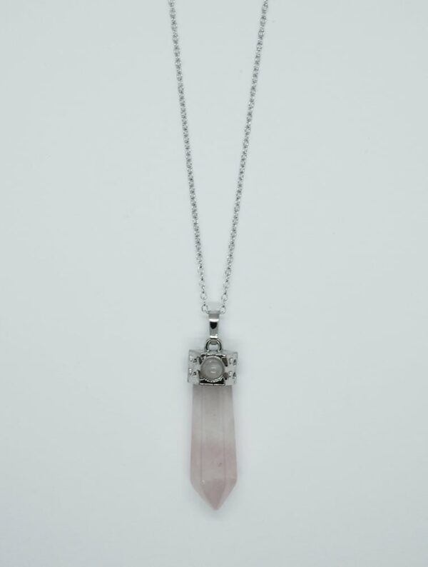 Necklace Wand Rose Quartz
