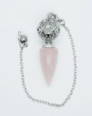 Pendulum Ball Rose Qz Wand