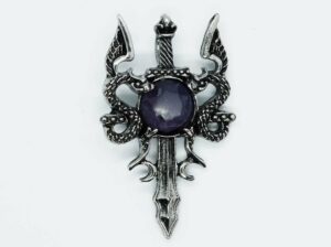 Pendant Dragons Sword Amethyst