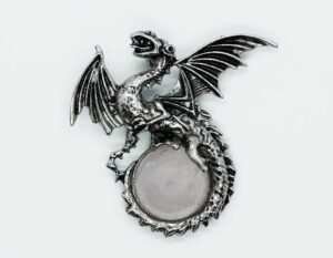 Pendant Dragon On Ball Rose Qz