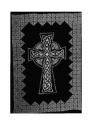 Bedspread Single Cross B/W