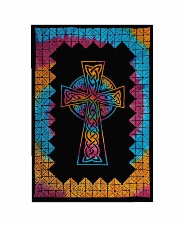 Bedspread Double Cross Multicolour