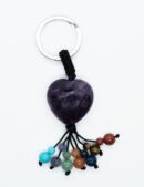 Keyring Amethyst Heart Chakra