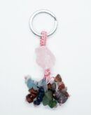 Keyring Rough Rose Q Chakra