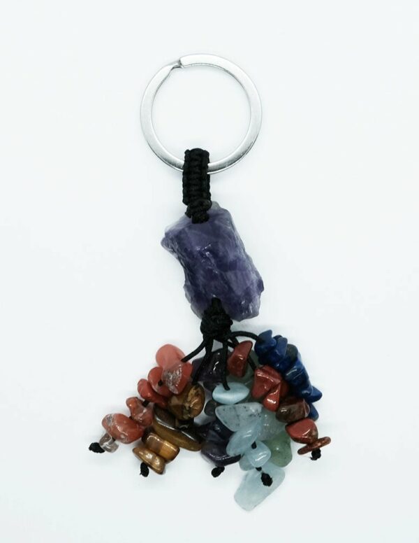 Keyring Rough Amethyst Chakra