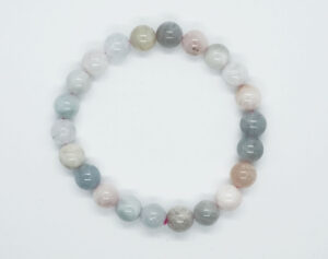 Bracelet 8mm Bead Beryl Aquamarine