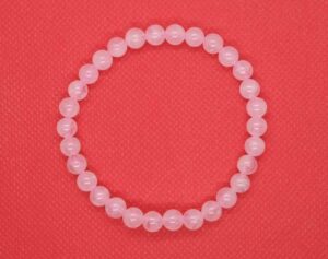 Bracelet 6mm Bead Rose Quartz