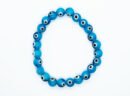 Bracelet Beaded Evil Eye Blue