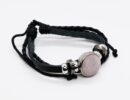 Bracelet Leather Rose Quartz