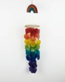Mobile with Wood Rainbow