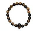 Bracelet Tiger Eye With Skull