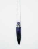 Necklace Perfume Bottle Amethyst