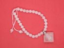 Bracelet Adj Bead Diamond Rose Quartz Perfume Bottle