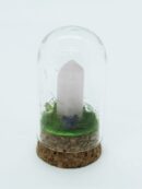 Point Rose Quartz in Glass