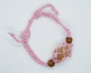 Bracelet Woven For Tumble Pink (Tumble Stone Not Included)