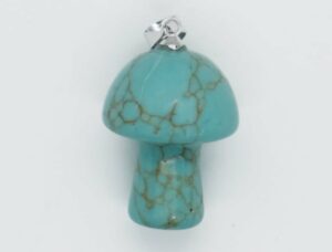 Pendant Mushroom Blue Howlite