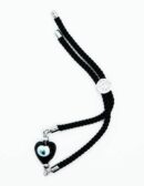 Bracelet Evil Eye Heart Black