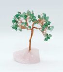 Tree Chip Aventurine on Rose Quartz