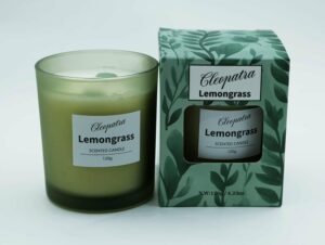 Candle W/Crystal Lemongrass 120g