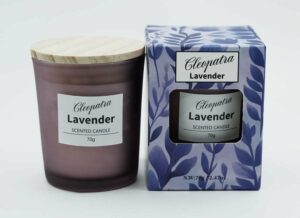 Candle W/Crystal Lavender 70g