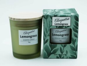Candle W/Crystal Lemongrass 70g
