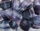 Worry Stone Heart Fluorite