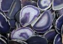 Stone Agate Slice Purple 7-9cm