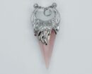Pendant Cone Rose Quartz