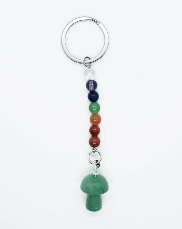 Keyring Mushroom Aventurine Chakra