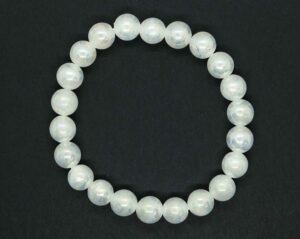 Bracelet 8mm Bead Angel Aura Selenite