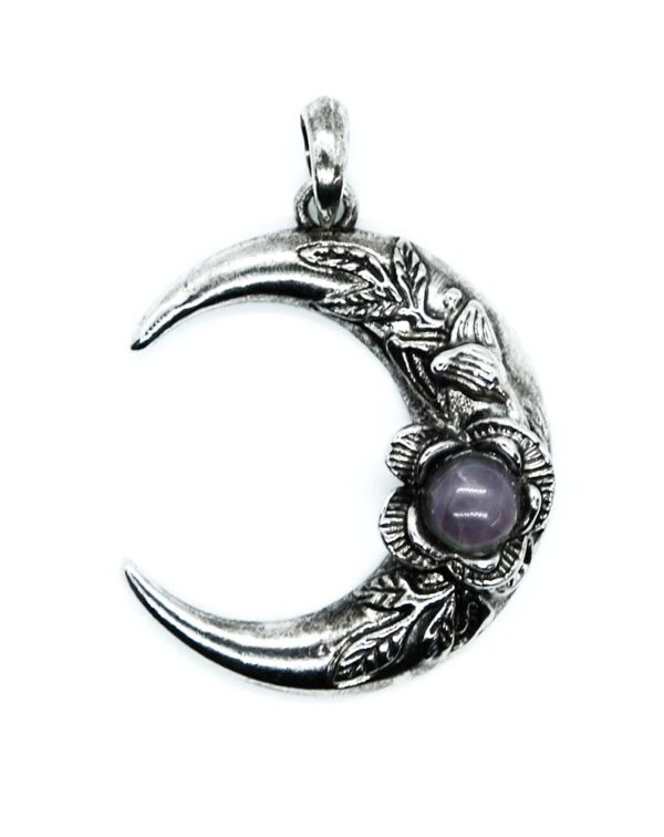 Pendant Moon Rose Quartz