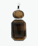 Pendant Oval Octa Tiger Eye