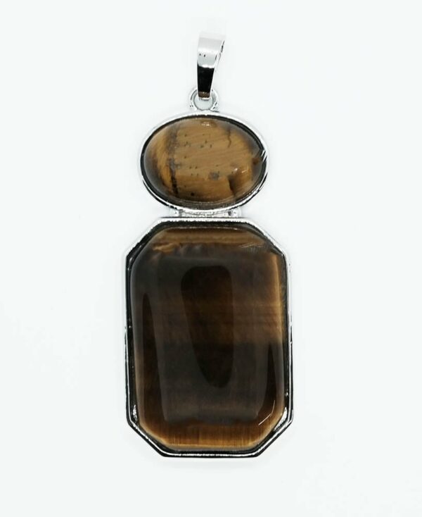 Pendant Oval Octa Tiger Eye