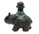Buddha With Elephant 13x12cm