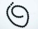String Bead 8mm Black Obsidian